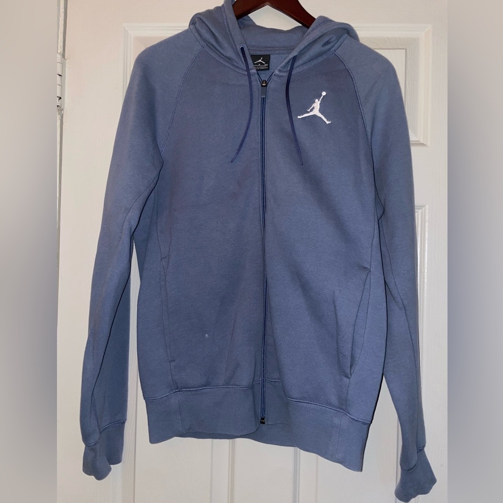 Jordan Baby Blue Zip-Up Hoodie